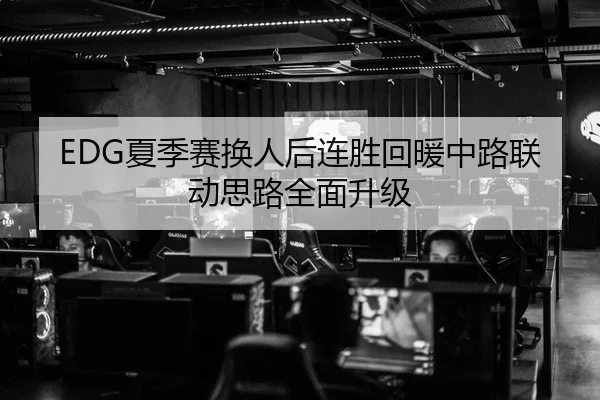 EDG夏季赛换人后连胜回暖中路联动思路全面升级