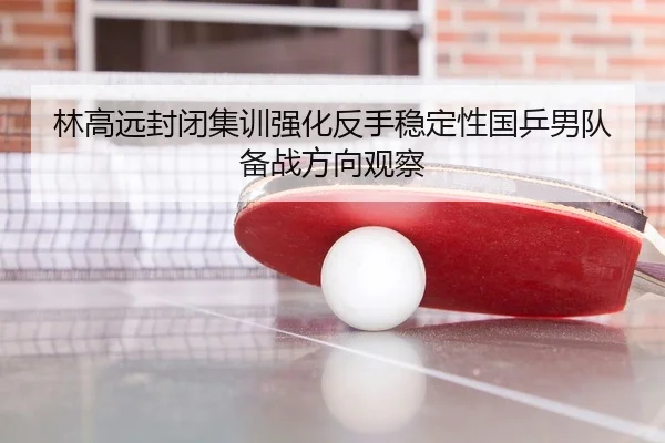 林高远封闭集训强化反手稳定性国乒男队备战方向观察