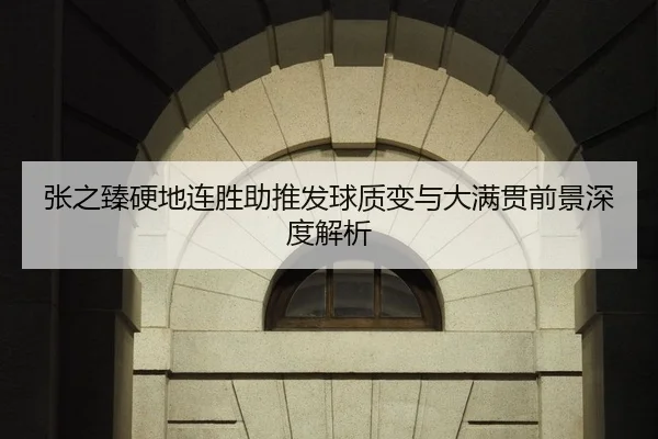 张之臻硬地连胜助推发球质变与大满贯前景深度解析